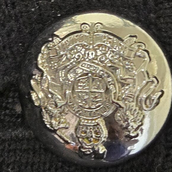 Ralph Lauren Knit Blazer Large Black with Silver Buttons Front and Cuffs - Picture 6 of 10